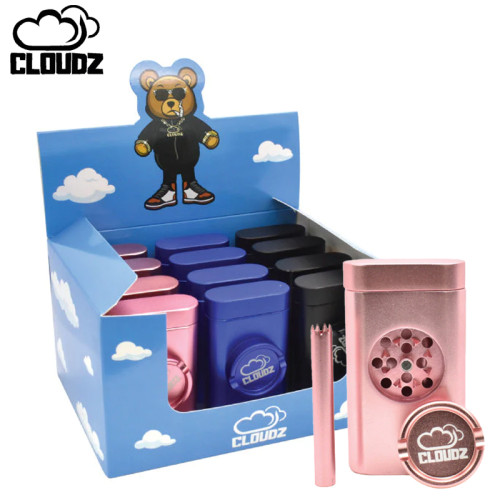 CLOUDZ MAGNETIC DUGOUT WITH GRINDER & ONE HITTER 1CT